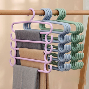 Kunststoff Multi-Layer <span class=keywords><strong>Pants</strong></span> Aufbewahrung regal Multifunktion ale Fünf-Schicht-Handtuch hängen Creative Home Multi-Layer <span class=keywords><strong>Pants</strong></span> Rack - Product Image 2