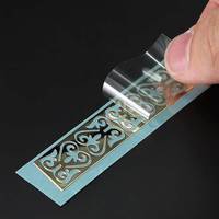 Etiquettes métalliques Autocollants avec logo personnalisé Lettres étanches transparentes en métal de transfert Autocollants d'étiquettes en nickel gaufré