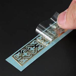 Etichette di metallo adesivi con Logo personalizzati impermeabili trasferimento trasparente in metallo lettere goffrato nichel adesivo etichetta decalcomania - Product Image 5