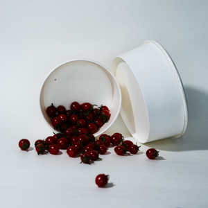 Dùng một lần 32oz giấy bát có nắp đậy biểu tượng tùy chỉnh bán sỉ <span class=keywords><strong>container</strong></span> thực phẩm trắng kraft giấy bát - Product Image 2