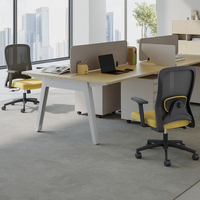 Chaise de bureau ergonomique pivotante avec mécanisme papillon, support lombaire réglable en hauteur, chaise de bureau pour ordinateur
