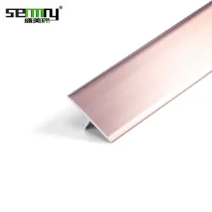 Cover Strip Transition Aluminum T Profile Decorative Wall Trim Aluminum Strips T Shaped