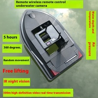 500m Navigation Automatique Détecteur de Poissons Caméra LCD Affichage IP68 Étanche Longue Distance Télécommande Sans Fil LED Lumières