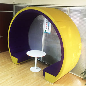 Canapé commercial pour zone de réception, modulaire, en tissu, nouveau design, forme ronde, canapé de bureau moderne, ensemble de canapés sectionnels, mobilier de bureau - Product Image 5