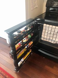 ชั้นเก็บของสีขาว4ชั้นรถเข็นบนล้อสำหรับพื้นที่ขนาดเล็กห้องครัวห้องน้ำห้องซักรีด - Product Image 5