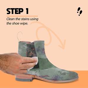 Spray Rénovateur pour Daim Vert Olive avec 2 Lingettes Nettoyantes pour Chaussures – Restaure la Couleur des Daim et Nubuck Décolorés, Nettoie et Revitalise - Product Image 3