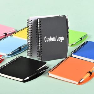 Wholesale Custom Logo Spiral Notebook with <b>Pen</b> Set Pocket Size Coil <b>Notepad</b> Promotional Gift Stationery Printing Advertising - Product Image 2