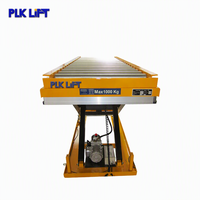 Table élévatrice à ciseaux fixe avec plateau à convoyeur à rouleaux, plateforme élévatrice hydraulique à rouleaux, couleur personnalisée