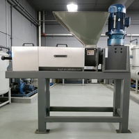 Dubbele Schroefpers Ontwateringsmachine voor Sapcentrifuge, Natte Biomassa, Brouwersafval, Biologisch Afval, Fruit
