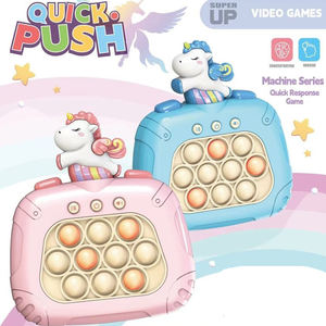 Enfants jouets électronique créatif rapide push jeu de puzzle Crocodile/Licorne rapide push console de jeu 999 niveaux - Product Image 3