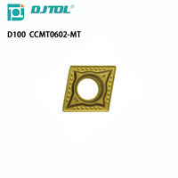 Insertos de herramienta de torneado de carburo de tungsteno DJTOL HQ MT PS TC, hoja CNC OEM para corte de torno recubierto de CVD HRC60