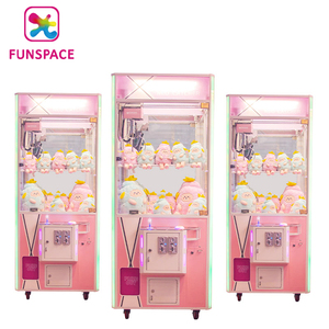 FUNSPACE Máy Móng Vuốt Mới Đồ Chơi Nhồi Bông Khe Đồng Xu Đôi Máy Búp Bê Cẩu Chạy Bằng Đồng Xu - Product Image 2