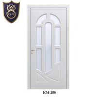 Porte intérieure solide en bois de mélamine de chambre à coucher de conception moderne pour la maison