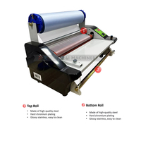 Laminateur A3 Rouleau à Rouleau Transfert Chaud/Froid Film PET Autocollant Cristal Film A-B Machine de Laminage pour Imprimante UV DTF
