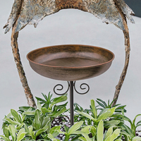 Station d'abreuvement pour abeilles en métal LBL 10x30 pouces avec piquet pour jardin, cour, pelouse et usage extérieur