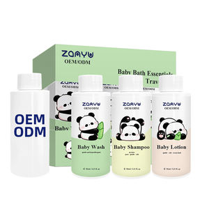 ชุดเดินทางอาบน้ําเด็ก <span class=keywords><strong>Essentlals</strong></span> ฉลากส่วนตัว 95 มล. * 3 มีโลชั่นบํารุงผิวแชมพูล้างร่างกายขนาดเดินทาง - Product Image 1