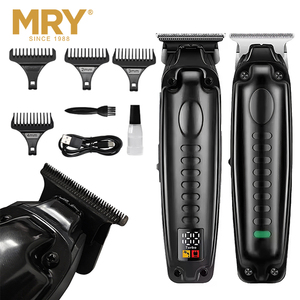 <span class=keywords><strong>Tondeuse</strong></span> à <span class=keywords><strong>cheveux</strong></span> sans fil professionnelle MRY BLDC, moteur électrique, lame DLC, corps en alliage de zinc, pour hommes - Product Image 4