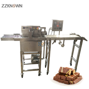 Machine d'enrobage automatique de chocolat miniature OEM pour biscuits, pâtisseries, bonbons, machine de couverture, de revêtement et de fusion - Product Image 4
