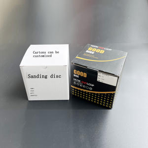 100pcs 122mm 80 Grain Crochet et Boucle Adhésif Papier de Verre Assortiment de Disques de Ponçage Type Disque Abrasif - Product Image 6