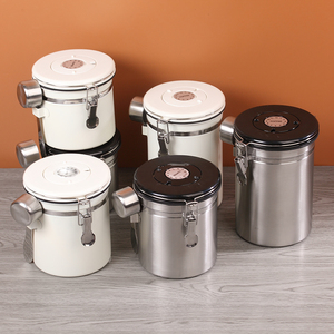Moderner Edelstahl-Kaffeesatzbehälter (1,2-2,8L) mit Druckverschluss, umweltfreundlich, spülmaschinenfest, mit integriertem Ventil - Product Image 2
