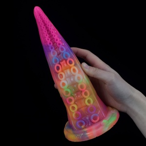 Juguetes Sexuales de Fantasía YOCY, Tapón Anal de Goma Colorido de San Valentín, Dildo Luminoso que Brilla en la Oscuridad, Pene Luminoso para Mujeres - Product Image 6