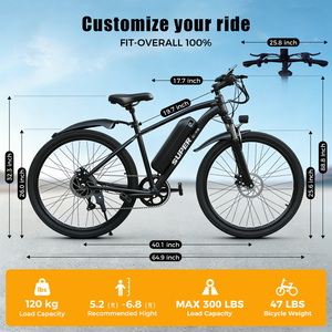 Bicicleta Eléctrica de Montaña EU Warehouse Road E Bike 48V 15AH con Batería de Litio, Bicicleta Eléctrica Urbana para Adultos G26 Chamrider, Precio de Fábrica, Nueva - Product Image 5
