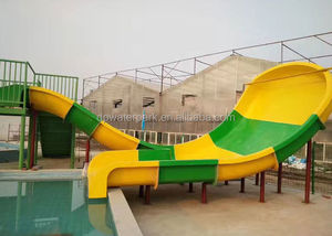 Trẻ em đi bè trượt nước thương mại trẻ em Công Viên Nước thiết bị sợi thủy tinh hồ bơi trượt nhỏ Boomerang trượt - Product Image 6