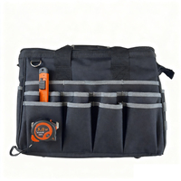 Sac à outils d'électricien durable, grande capacité, multifonctionnel, pour chantier, sac de transport professionnel pour outils à main