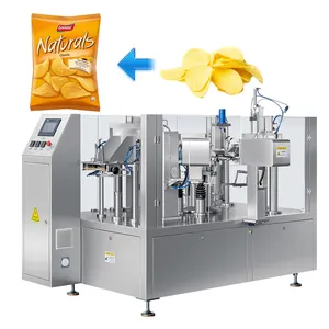 Mesin kemasan kantong otomatis kecepatan tinggi tas bantal berbutir keripik kentang makanan mesin kemasan