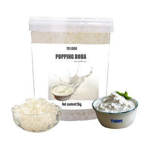 Perles de boba au yaourt parfaites pour les boissons et les garnitures de bubble tea, sac de sucre en vrac, fournitures en gros, prix d'usine réduit - Product Image 5
