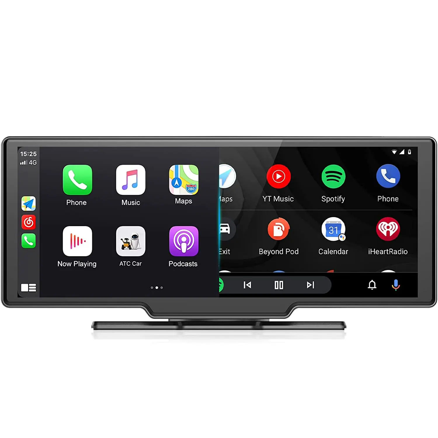 Ottocast 10,26 pulgadas pantalla táctil 4K + 1080P Cámara Dual WIFI coche Radio CarPlay pantalla Android auto inalámbrico Appl Carplay Monitor