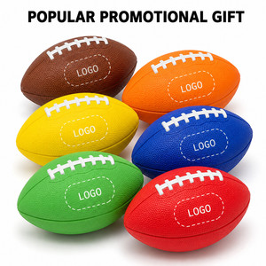Custom Logo Promotional PU <b>Rugby</b> Stress Ball American Football Squeeze Toy for Stress Relief Sports Events Corporate <b>Gift</b> - Product Image 1