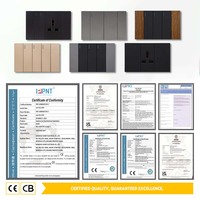 Prise murale et interrupteur en matériau PC standard américain, 118 types de prises électriques, interrupteur d'éclairage ignifuge pour projets résidentiels