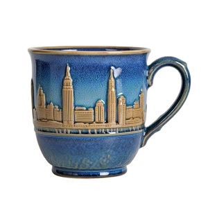 Tasses à café en céramique de qualité supérieure, souvenirs de la ville de la Nouvelle-<span class=keywords><strong>Orléans</strong></span> - Tasses à café avec silhouette en relief - Product Image 1