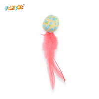 Jouet en peluche doux et froissé pour chaton, design coloré sur le thème du printemps, avec herbe à chat, fabriqué par Famipet