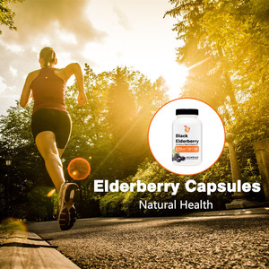 Capsules de sureau noir à marque privée OEM pour le bien-être général et le soutien immunitaire, 575 mg, complément alimentaire à base de sureau - Product Image 5