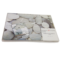 Ensemble de 6 sets de table imprimés laminés avec support en liège de haute qualité, parfait pour la salle à manger, coffret cadeau