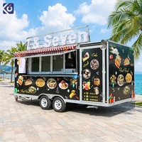 Remolque de Comida Callejera Certificado por CAMPTRL UK, Camión de Pizza Móvil Personalizado en EE. UU. con Cocina Completa, Remolque de Catering para Barbacoa