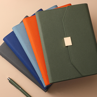 Premium PU-Leder Nachfüllbares Notizbuch mit Mehreren Fächern Klassischer Geschäftsorganizer Eleganter Executive-Planer für Meetings