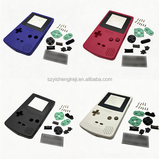Full Set Maintenance GBC Housing Shell Kit for Game Boy Lite Handheld Console Refurbishment Spare Repair Replacement Accessories