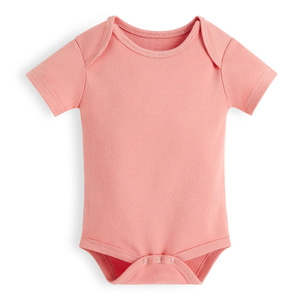 Body per Neonati a Maniche Corte in 100% Cotone, Tinta Unita, Modello Triangolare, Essenziale e Personalizzabile - Product Image 4