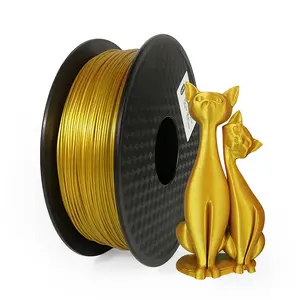 Logam PLA Emas Perak Perunggu Tembaga Halo Pemasok Filamen Printer 3D PLA 1.75Mm Filamen Pla Filamen 3D