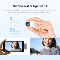 Luucco AirWave Mini K2 senza fili Lavalier microfono risvolto per iPhone Android DSLR telecamere USB-C Live Streaming Youtube registrazione