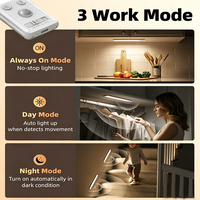 Lumière LED ultra-mince pour armoire avec détecteur de mouvement, lumière sous-armoire, 1800 mAh, rechargeable, sans fil, lumière de nuit pour placard, pour cuisine