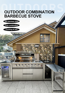 Isola <span class=keywords><strong>BBQ</strong></span> da 103 Pollici con Griglia a <span class=keywords><strong>Gas</strong></span> da 99630 BTU, Griglie <span class=keywords><strong>BBQ</strong></span> a <span class=keywords><strong>Gas</strong></span> Naturale per Esterni in Acciaio di Alta Qualità per Feste <span class=keywords><strong>BBQ</strong></span> - Product Image 3