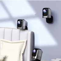Projecteur portable 4K avec support pliable intégré, très vendu pour le commerce extérieur, projecteur domestique WiFi avec fonction de duplication d'écran