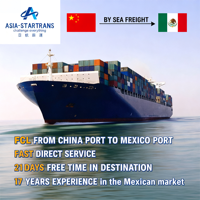 Agents de logistique DDP FBA porte à porte, expédition aérienne + express de Chine vers le Mexique/Guatemala/Chili avec un délai de transit de 5 à 25 jours et assurance