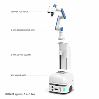 Robot Mobile Kolaboratif Nova2kg AGV Dengan Lengan 6 Axis Untuk Layanan Ritel Cerdas Dan Otomatisasi Pengalaman Pelanggan