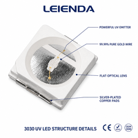 Module de lampe d'inspection optique UV 395nm avec LED 3030 de 0,5W 3V pour source de lumière de détection et alimentation de module d'inspection