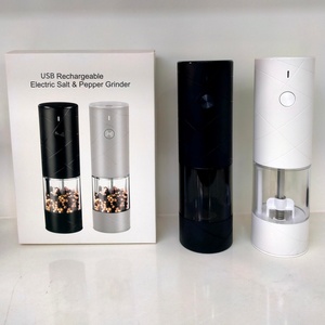 Ensemble moulin à sel et à poivre rechargeable USB Type-C avec lumière LED, dernier modèle - Product Image 2